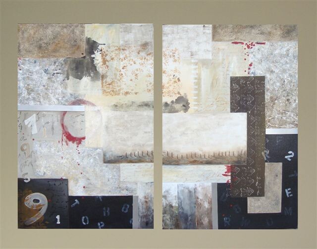 Pittura intitolato "partes de un todo ,…" da Denise Tapella, Opera d'arte originale