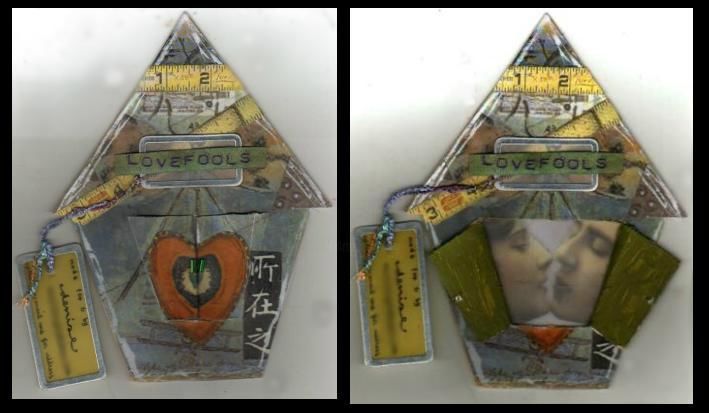 Collages getiteld "lovefools" door Denise, Origineel Kunstwerk