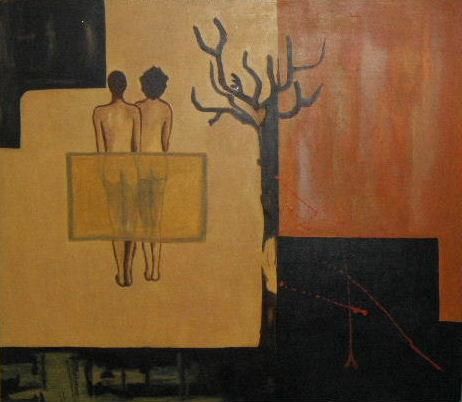Peinture intitulée "Automne de l'arbre…" par Marie Denise Jean Baptiste, Œuvre d'art originale,