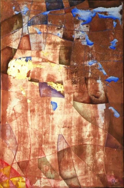 Pittura intitolato "Imaginaire" da Denis Garrec, Opera d'arte originale, Olio