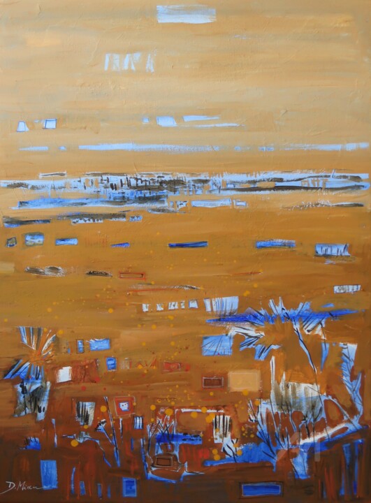 Peinture intitulée "609D20P Couleurs de…" par Denis Miau, Œuvre d'art originale, Huile