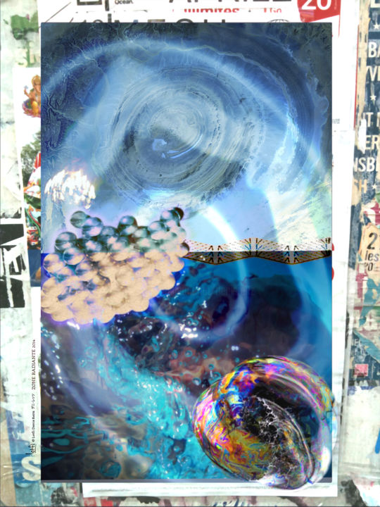Arts numériques intitulée "Zone Radiante" par Lotfi Denis Reitz, Œuvre d'art originale,