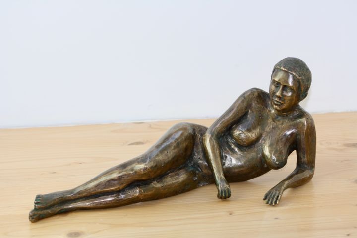 Sculpture titled "Annabelle" by Denis Thebaudeau, Original Artwork, Metals