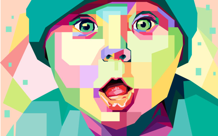 Digital Arts με τίτλο "baby-face-expressio…" από Denmaz 48, Αυθεντικά έργα τέχνης, 2D ψηφιακή εργασία