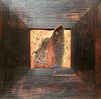 Pintura titulada "Terre brûlée N°30" por Isabelle Denniel, Obra de arte original, Oleo