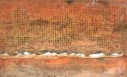 Peinture intitulée "Aux portes du désert" par Isabelle Denniel, Œuvre d'art originale, Huile