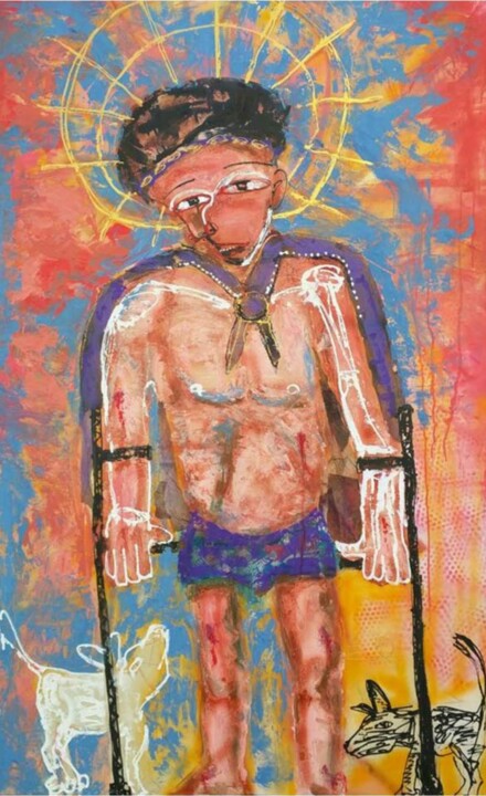 Painting titled "The old San Lázaro." by Dennys Dennys, Original Artwork, Acrylic