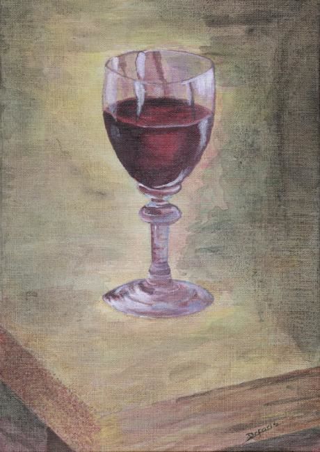 Peinture intitulée "verre_test_petite_r…" par Christian Deparis, Œuvre d'art originale