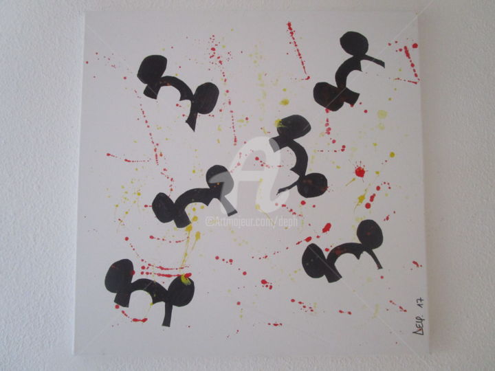 Pittura intitolato "pop art mickey 50x5…" da Deph, Opera d'arte originale, Acrilico