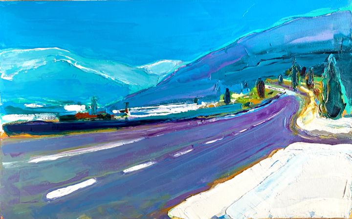 Peinture intitulée "On the way to the m…" par Irena Depko Irina Depko, Œuvre d'art originale, Huile