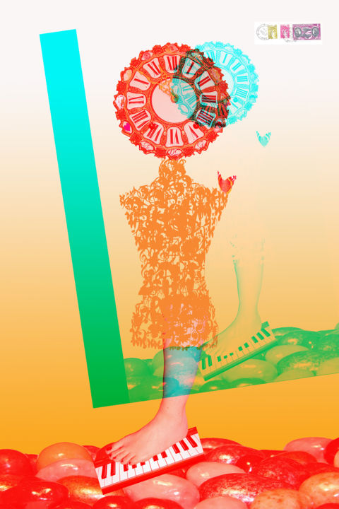 Arts numériques intitulée "S'Affranchir" par Sophie Déprez, Œuvre d'art originale, Photo montage Monté sur Autre panneau rig…
