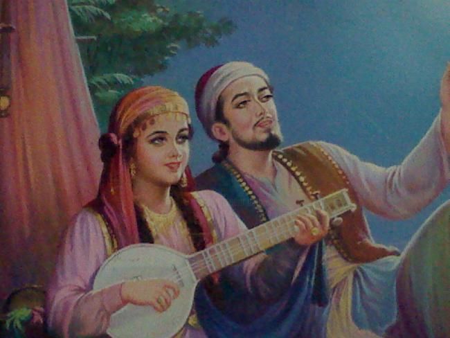 Painting titled "ummar khayyam" by Dere, Original Artwork, Oil