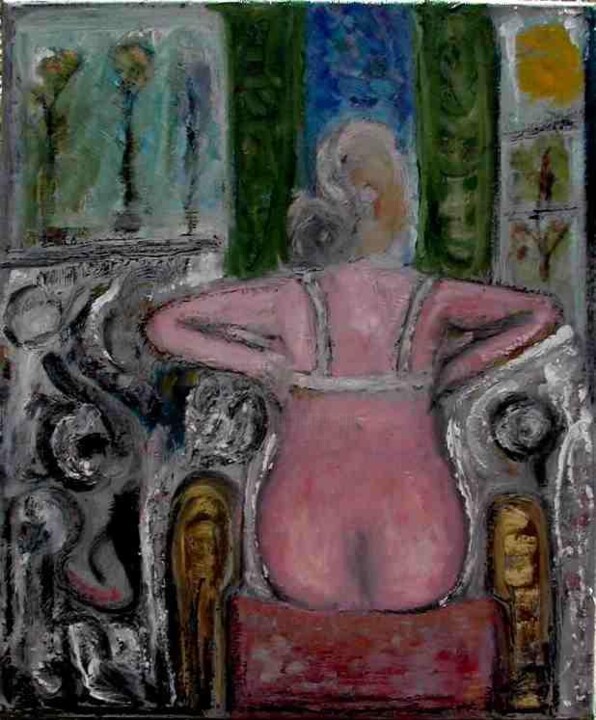 Painting titled "LADY EARLY MORNING…" by Derek Bernstein, Original Artwork
