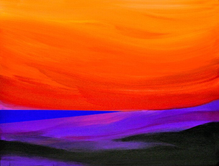 Digital Arts titled "Sunset in the South…" by Derek Harris, Original Artwork, Digital Print