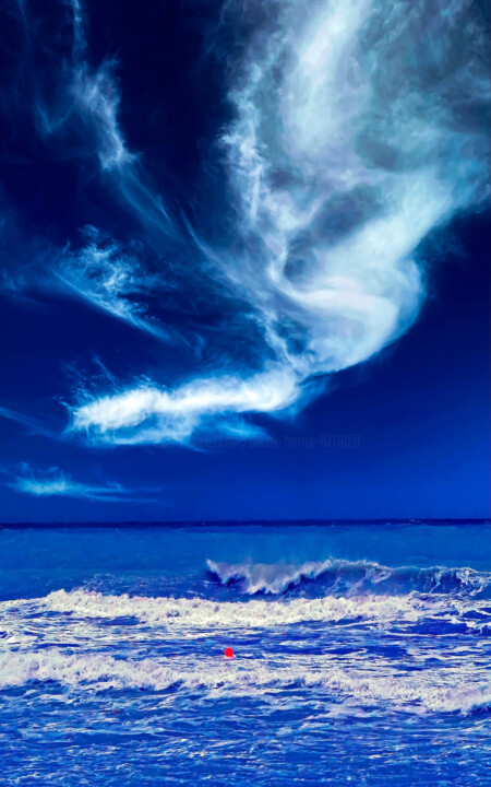 Фотография под названием "Blue Pissouri 2" - Derek Harris, Подлинное произведение искусства, Манипулированная фотография