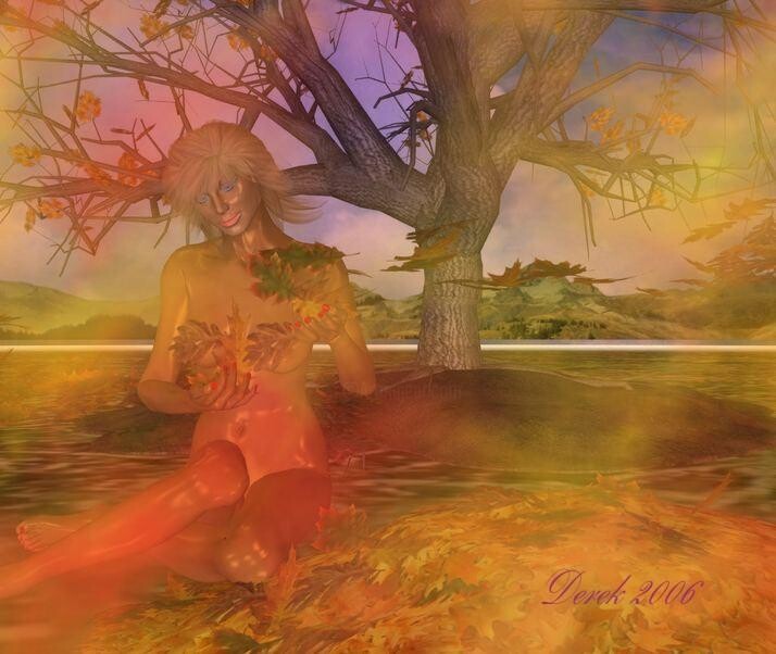Digital Arts titled "Autumn Leaves" by Derek, Original Artwork