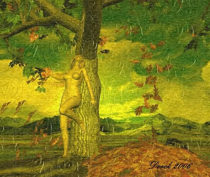 Digital Arts titled "Autumn Sensual" by Derek, Original Artwork