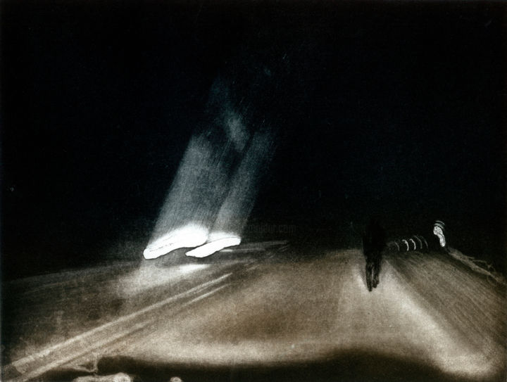 Incisioni, stampe intitolato ""The Way Home"" da Dermot Ryan, Opera d'arte originale, Acquaforte