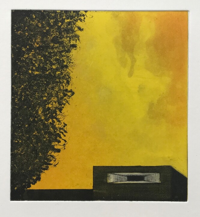 Estampas & grabados titulada ""Safe House"" por Dermot Ryan, Obra de arte original, Aguafuerte