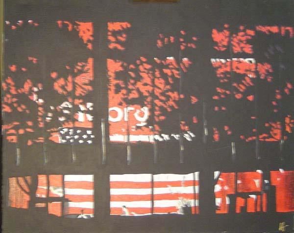 Painting titled "MORGAN NYC" by Derrey, Original Artwork