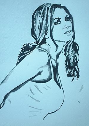 Painting titled "Veronika" by Des Colburn, Original Artwork