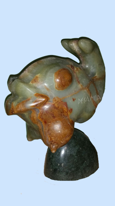 Skulptur mit dem Titel "Pez Hada" von Desamoa, Original-Kunstwerk