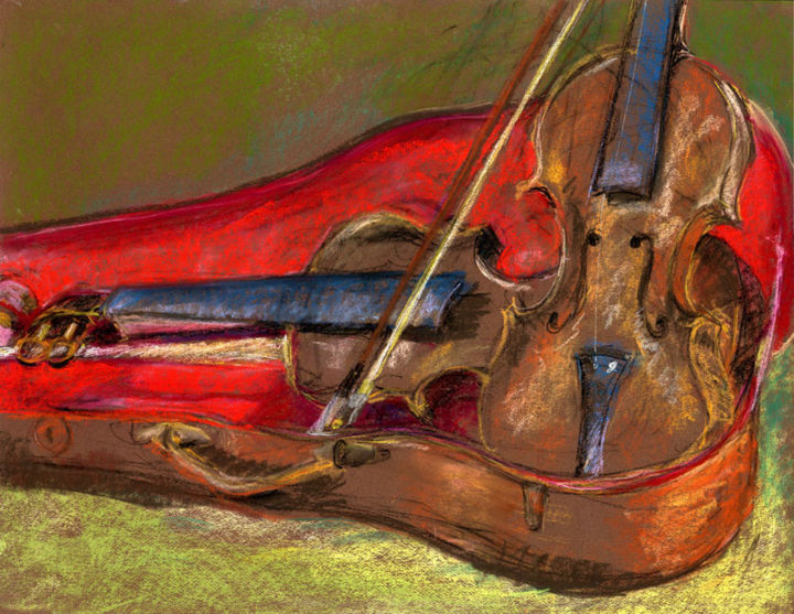 Peinture intitulée "violons" par Deseingalt, Œuvre d'art originale