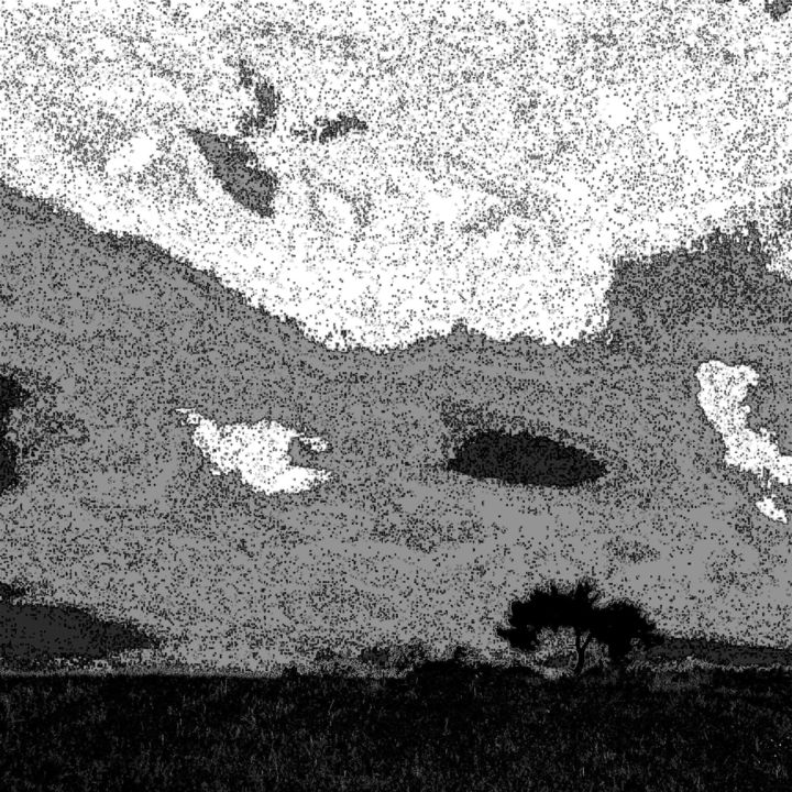 Arts numériques intitulée "Arbre, ciel, espace" par René Desenne, Œuvre d'art originale, Autre