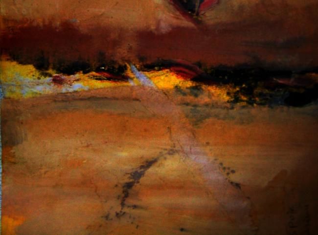 Painting titled "desert" by Desert, Original Artwork