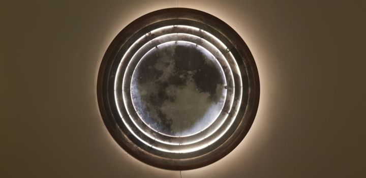 Sculpture intitulée "divine light "Full…" par Goin2 By Yannick Hervy, Œuvre d'art originale, Bois