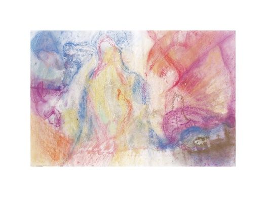 Malerei mit dem Titel "Seelenbild von Chic…" von Franziska Van Der Geest, Original-Kunstwerk, Pastell