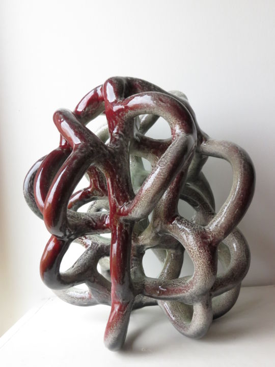 Sculpture titled "Nodulus sans pattes…" by Stéphane Desmaris, Original Artwork, Ceramics