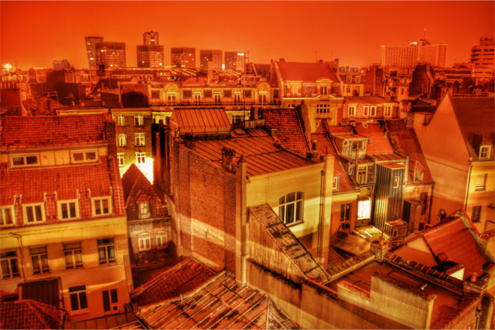 Photographie intitulée "Rooftops" par Federico Desmoulin - Moko, Œuvre d'art originale