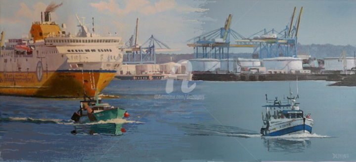 Arts numériques intitulée "Au Havre départ du…" par Desnoyers, Œuvre d'art originale, Photo montage