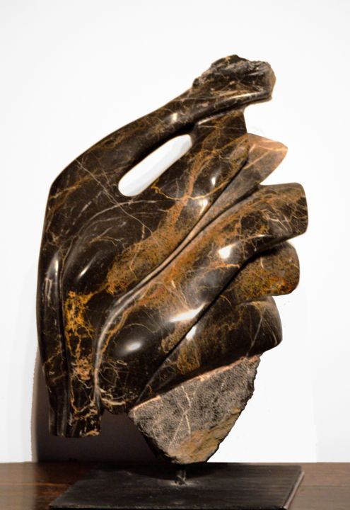 Sculpture titled "2019 . 98   Marbre…" by Alain Despres, Original Artwork, Stone