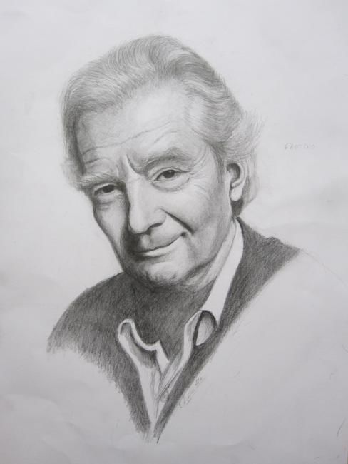 Drawing titled "Pierre Arditti" by Dessinangel, Original Artwork