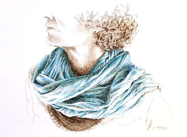 「Cheich-cheveux」というタイトルの描画 Pierre Fabryによって, オリジナルのアートワーク, その他
