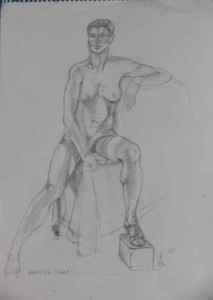 karakalem tablo minu tijen