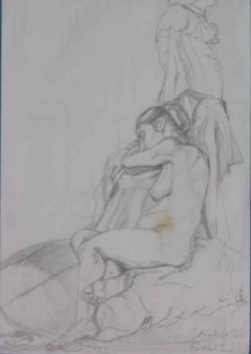 karakalem tablo minu tijen