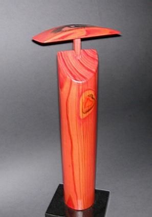 Sculpture titled "Serie: "Huellas que…" by Gladis Desumvila, Original Artwork, Wood