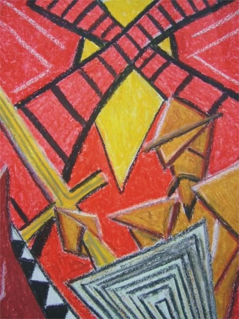 Desenho intitulada "Quijote en busca de…" por Joseph De Utia, Obras de arte originais, Pastel