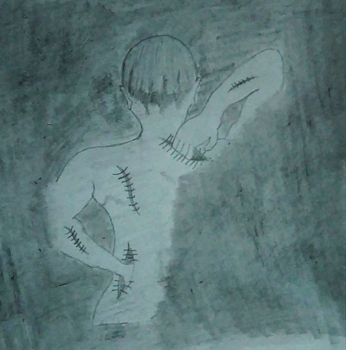 The Pain Drawing By Devendra Kumar Patel Artmajeur