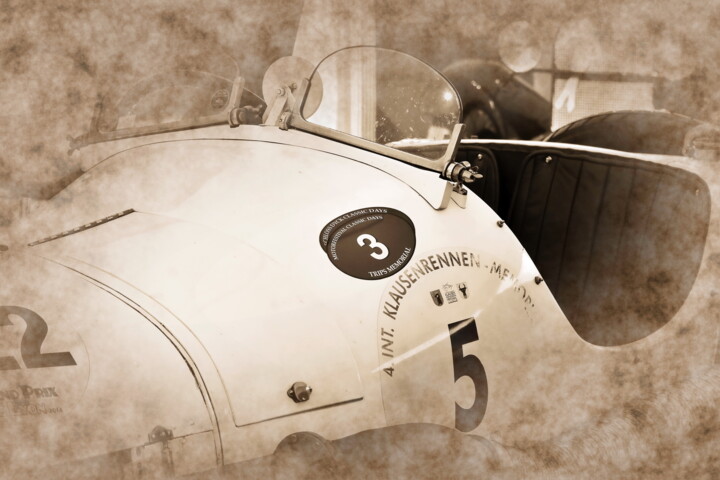 Photography titled "Vintage - Automobil…" by Deverviers, Original Artwork, Manipulated Photography