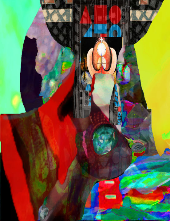 Digital Arts titled "Psychedelic Love Tr…" by Devorah Rosen, Original Artwork, Digital Painting