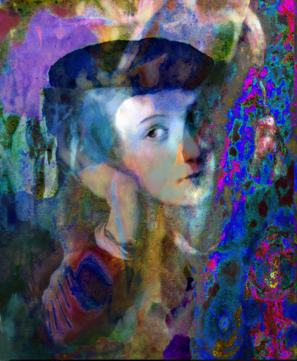 Digitale Kunst mit dem Titel "Light of Mind, Invi…" von Devorah Rosen, Original-Kunstwerk, Digitale Malerei