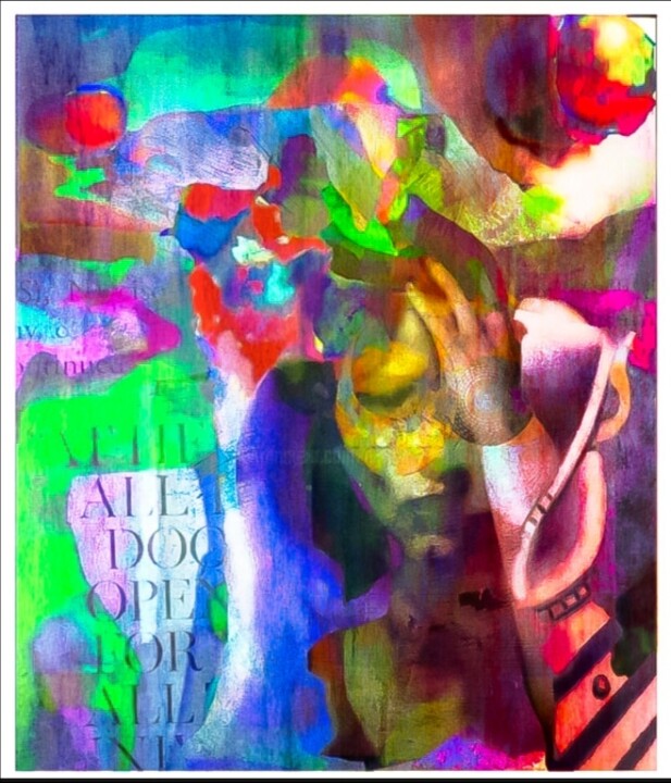 Digitale Kunst mit dem Titel "The day the doors o…" von Devorah Rosen, Original-Kunstwerk, Digitale Malerei