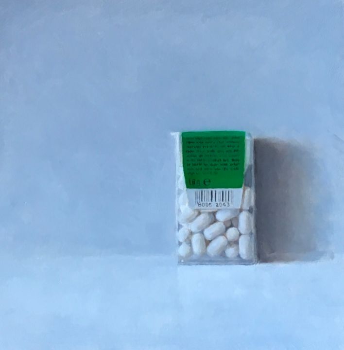 Painting titled "Tic Tacs No. 3" by David Gershon, Original Artwork, Oil