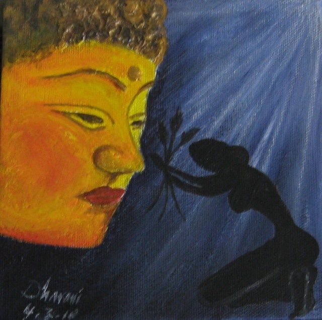 绘画 标题为“Buddha” 由Dharani (Dee), 原创艺术品