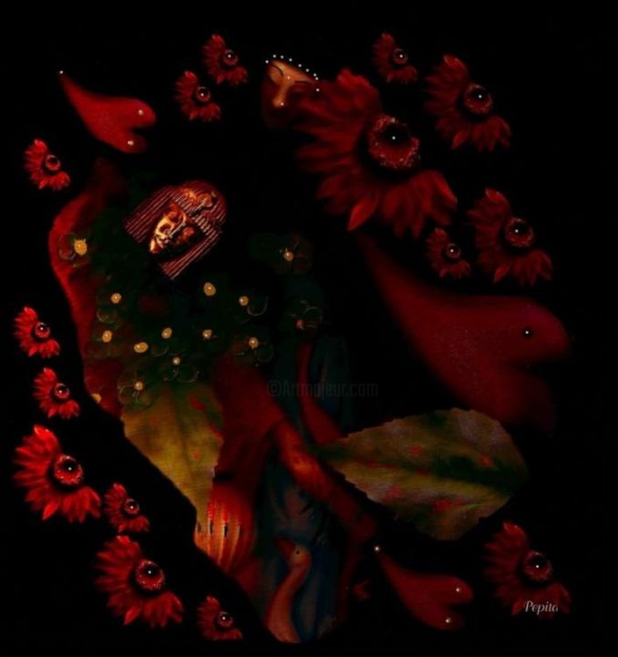Digital Arts titled "orientalisch night" by Pepita Selles, Original Artwork, Other