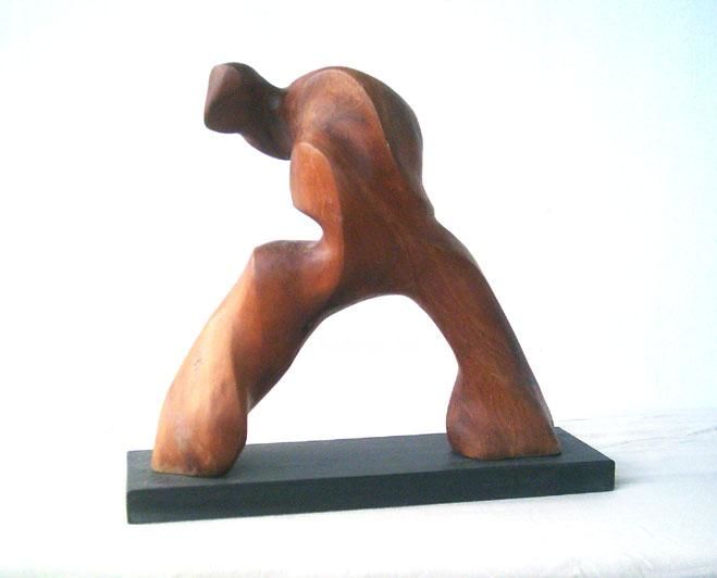 Escultura intitulada "Untitled1" por Dhyaneswar Dausoa, Obras de arte originais, Madeira